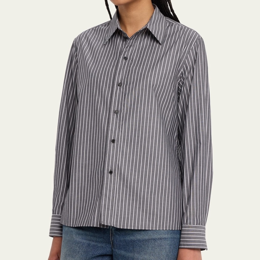 NILI LOTAN RAPHAEL Classic Stripe Button Down Shirt